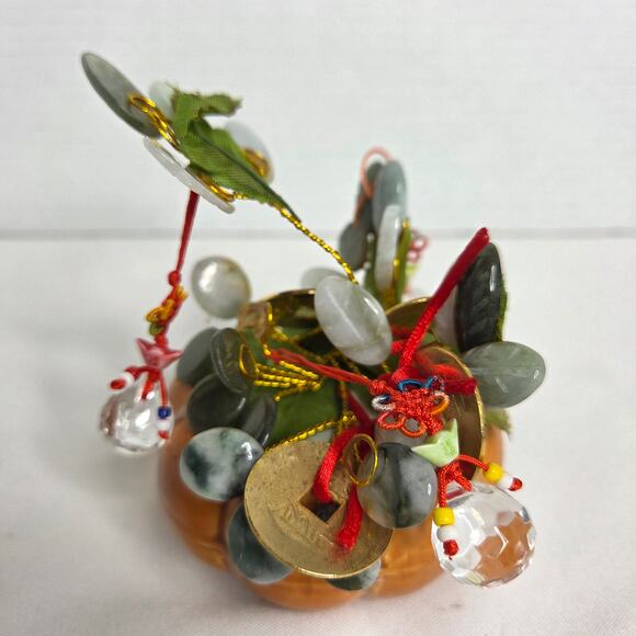 Vintage Chinese Gemstone  Bonsai Flower Feng Shui Money Tree - Picture 4 of 7